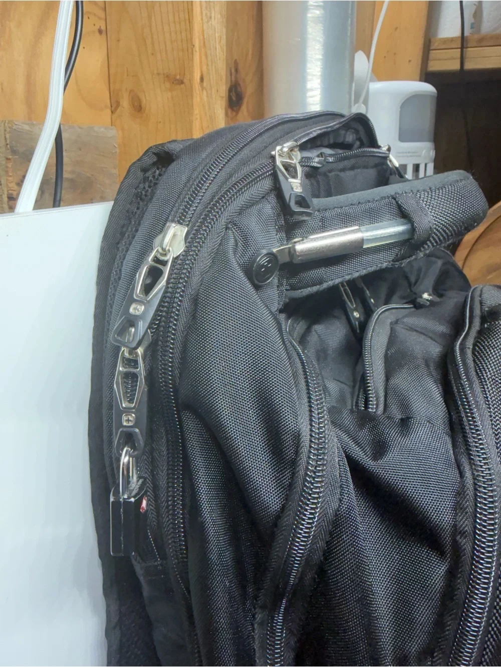 SwissGear Black Travel Laptop Backpack TSA Friendly Multi Pocket Business Bag